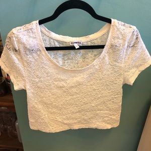 Lace crop top